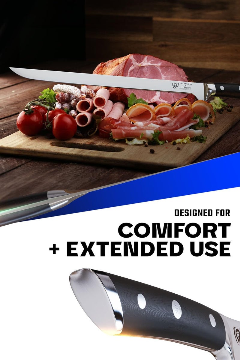 Dalstrong سلاسل لحم و لحم خنزير على الطراز الإسباني من DALSTRONG - 12" - سلسلة المحارب - فولاذ ألماني HC - مع غلاف - معتمد من NSF - Image 4