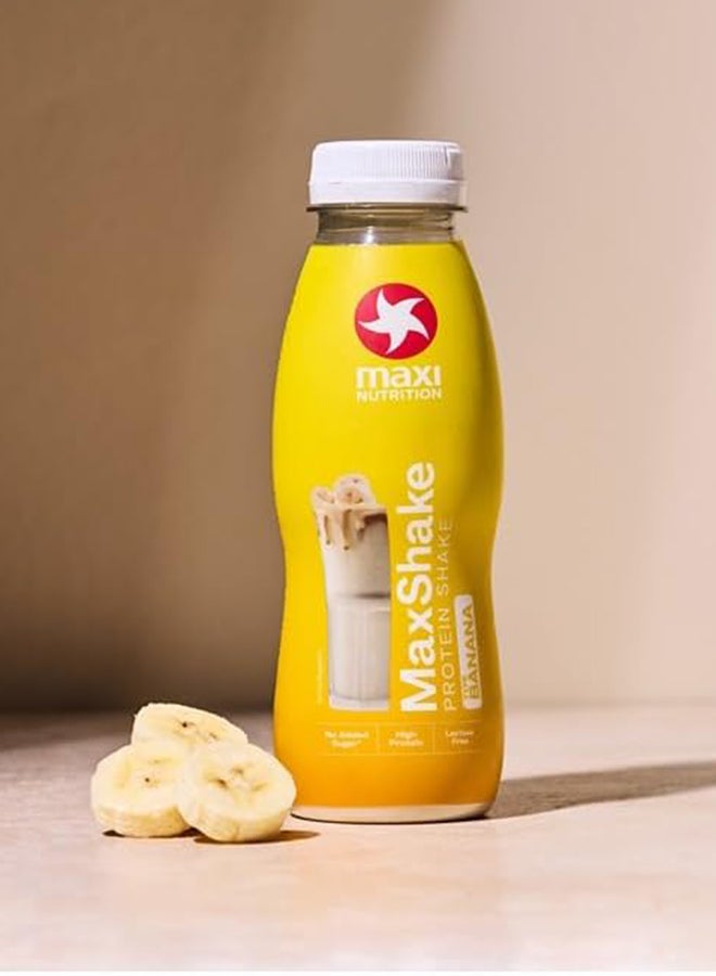 Maxi Nutrition MaxShake Protein Milk Shake Banana Flavour| With 25g Of High Protein | Lactose Free | No Added Sugar | No Artificial Colour & Flavour - Image 3