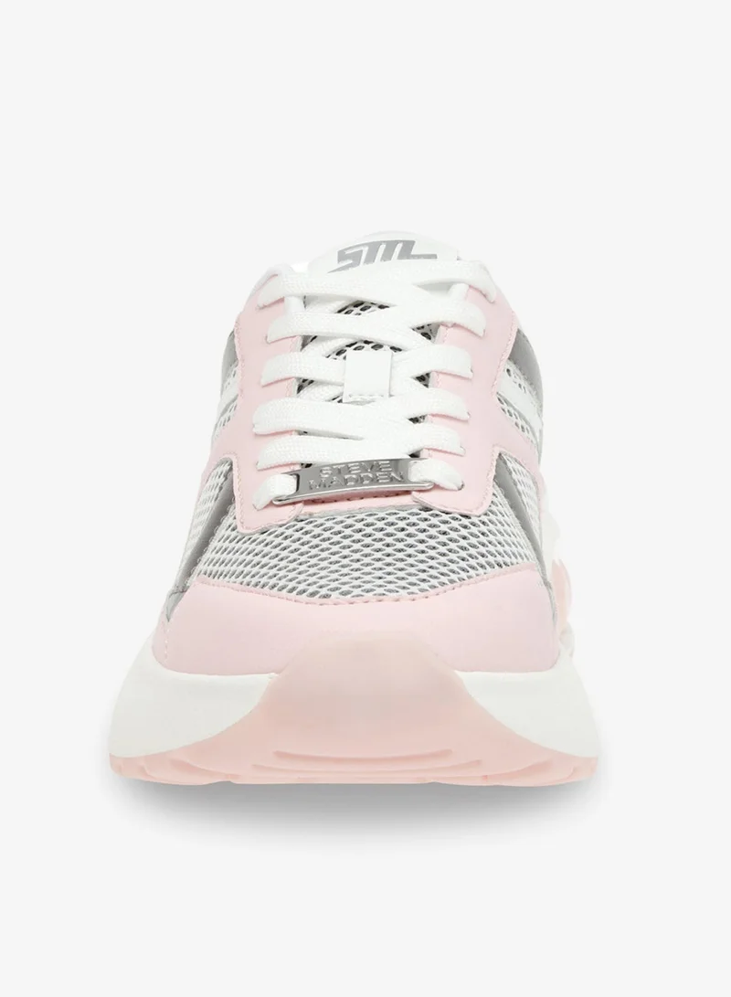 STEVE MADDEN  Steve madden logan pink/white women's sneakers for Women | Best Price UAE