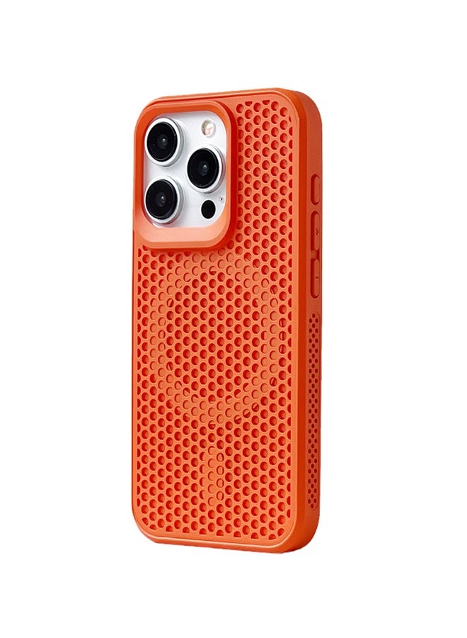 Honeycomb Mesh Cooling Phone Case Magnetic Breathable for iPhone 16 Promax - Image 1