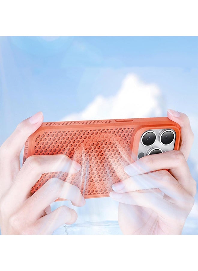 Honeycomb Mesh Cooling Phone Case Magnetic Breathable for iPhone 16 Promax - Image 4