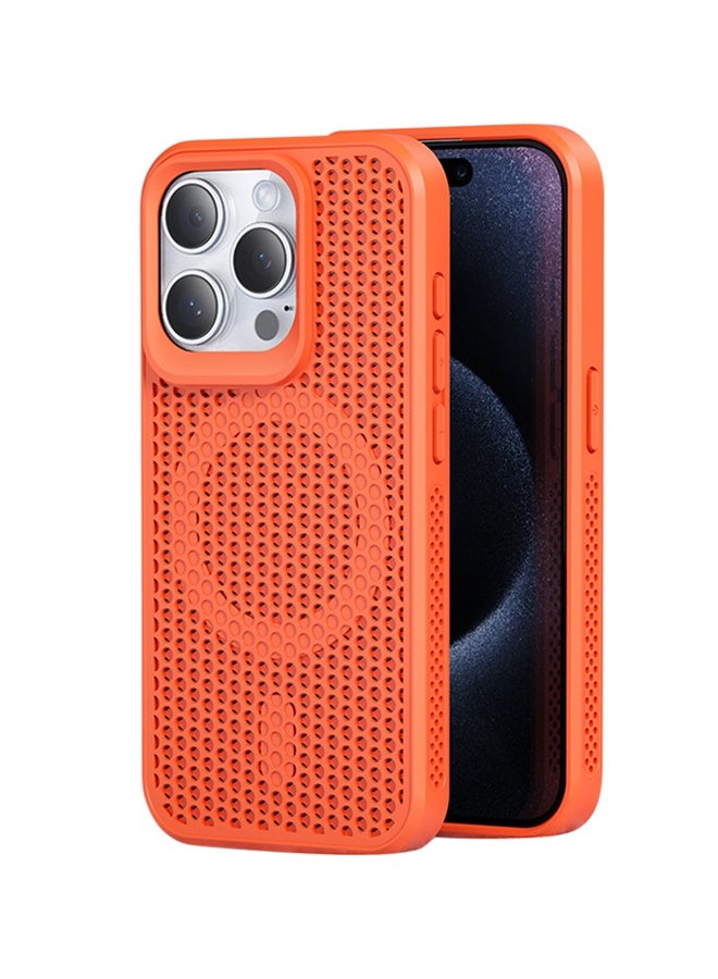 Honeycomb Mesh Cooling Phone Case Magnetic Breathable for iPhone 16 Promax - Image 2