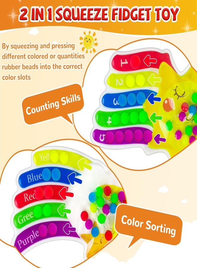 PEFOOK 2PCS Color Sorting Sensory Toys, Fine Motor Skill Games Learning Toys for Toddlers, Color Matching Fidget for Calm Down, Preschool Learning & Educational Montessori with Autism - Image 5