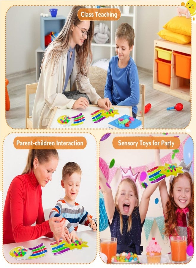 PEFOOK 2PCS Color Sorting Sensory Toys, Fine Motor Skill Games Learning Toys for Toddlers, Color Matching Fidget for Calm Down, Preschool Learning & Educational Montessori with Autism - Image 4