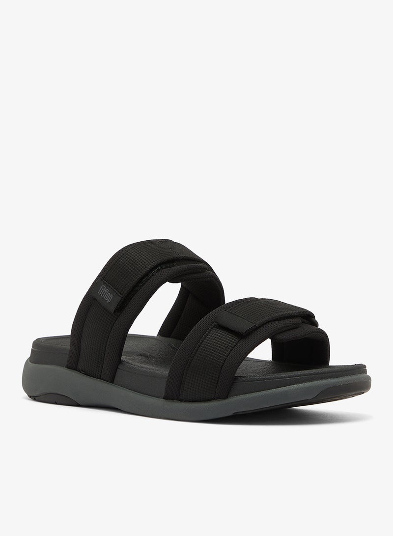 FitFlop F-Mode Go Two Bar Webbing Slides - Image 2