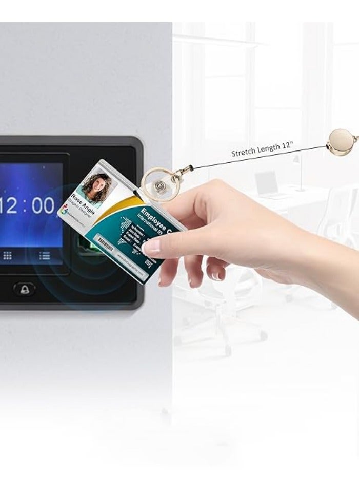 Retractable Lanyards for ID Badges and Keys, Beaded Lanyards for Women Natural Stone,High-Performance Cute Lanyard - Image 4