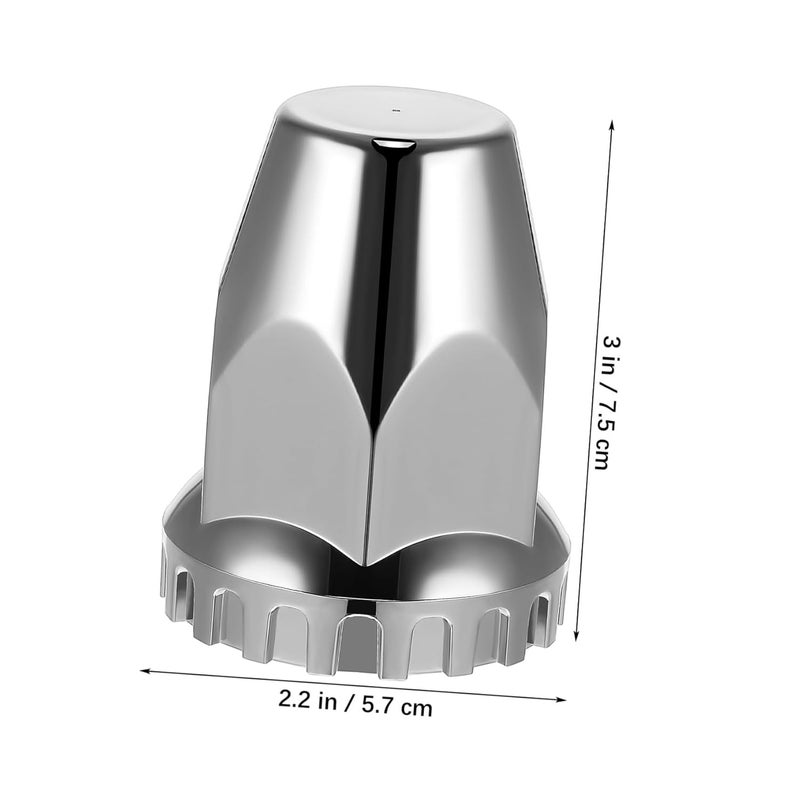20 -Plated Plastic Lug Nut Covers for Semi Trucks Rust-Resistant Lug Bolt Caps with Easy Installation Protective Trailer Wheel Nut Caps Kit - Image 2