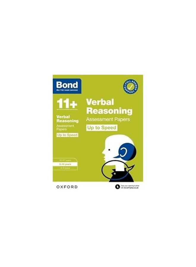 Bond 11+: Bond 11+ Verbal Reasoning Up to Speed Assessment Papers with Answer Support 9-10 Years 