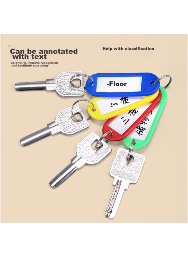 Jin Longxing Jinlongxing Colorful Key Tag, Identification Tag, Key Label, Keychain, 7212 Classification Management Marking Label, Key Pendant, Office Supplies, 50/bag - Image 2