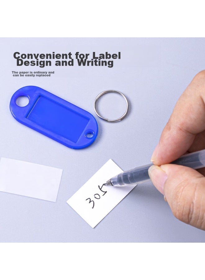 Jin Longxing Jinlongxing Colorful Key Tag, Identification Tag, Key Label, Keychain, 7212 Classification Management Marking Label, Key Pendant, Office Supplies, 50/bag - Image 5
