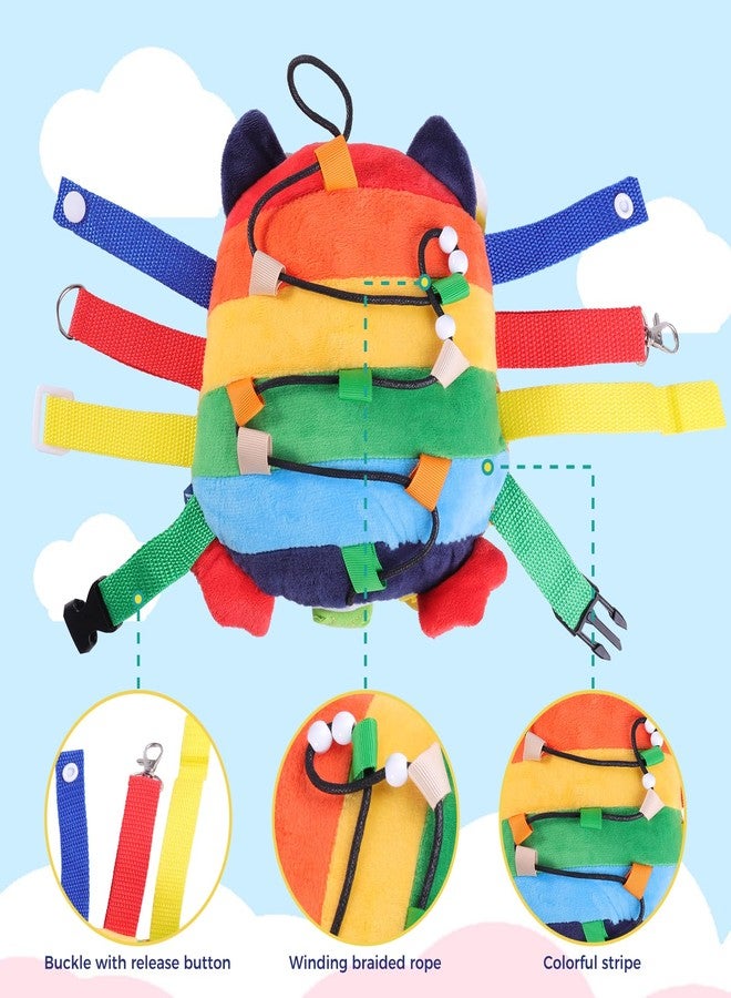 lefeke Buckle Owls Aids - Alzheimers Patients Learning Activity - Develop Motor Skills and Problem Solving - Geometry and Color Recognition - Sensory Stuffed Animal Aids for Elderly - Image 3