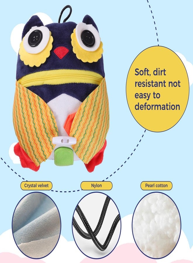 lefeke Buckle Owls Aids - Alzheimers Patients Learning Activity - Develop Motor Skills and Problem Solving - Geometry and Color Recognition - Sensory Stuffed Animal Aids for Elderly - Image 5