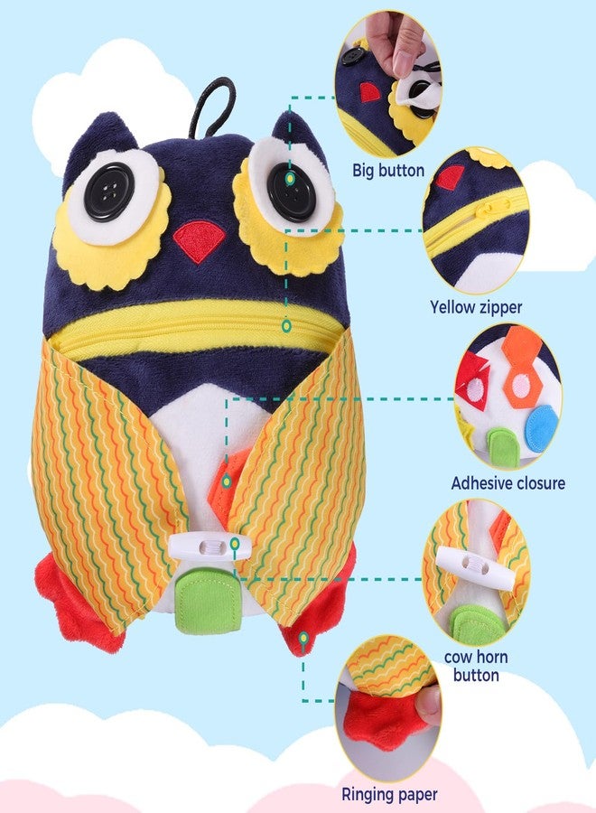 lefeke Buckle Owls Aids - Alzheimers Patients Learning Activity - Develop Motor Skills and Problem Solving - Geometry and Color Recognition - Sensory Stuffed Animal Aids for Elderly - Image 2