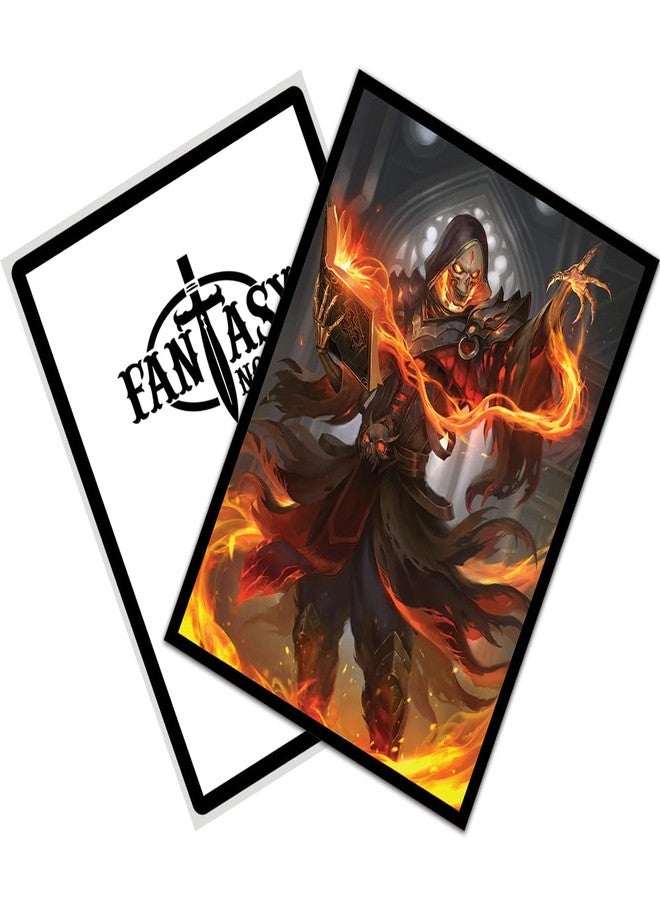 Fantasy North - Cinderbones - The Risen Flame - 100 Smooth Matte TCG Trading Card Sleeves - Fits Magic MTG Commander Pokemon and Other Card Games - Playing Card Sleeves - Image 4