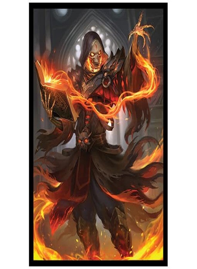 Fantasy North - Cinderbones - The Risen Flame - 100 Smooth Matte TCG Trading Card Sleeves - Fits Magic MTG Commander Pokemon and Other Card Games - Playing Card Sleeves - Image 1