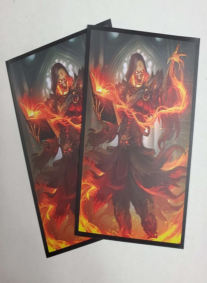 Fantasy North - Cinderbones - The Risen Flame - 100 Smooth Matte TCG Trading Card Sleeves - Fits Magic MTG Commander Pokemon and Other Card Games - Playing Card Sleeves - Image 5
