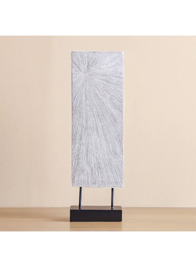 DANUBE HOME Danube Home Ava Polyresin 2-Tone Texture Sculpture - (19.5X7.5X62.5 Cm) Elegant White Home Decor Figurine Artistic Accent For Living Room, Shelf, Tabletop Decorative Home Accessories