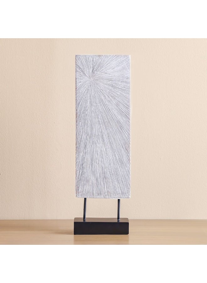DANUBE HOME Danube Home Ava Polyresin 2-Tone Texture Sculpture - (19.5X7.5X62.5 Cm) Elegant White Home Decor Figurine Artistic Accent For Living Room, Shelf, Tabletop Decorative Home Accessories  - Image 1