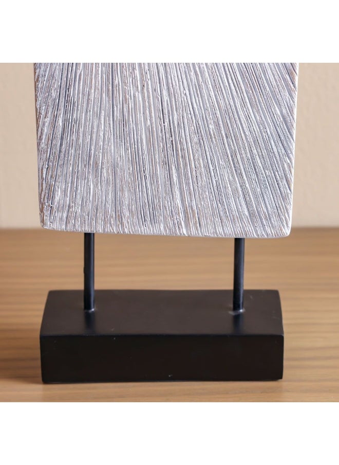 DANUBE HOME Danube Home Ava Polyresin 2-Tone Texture Sculpture - (19.5X7.5X62.5 Cm) Elegant White Home Decor Figurine Artistic Accent For Living Room, Shelf, Tabletop Decorative Home Accessories  - Image 2