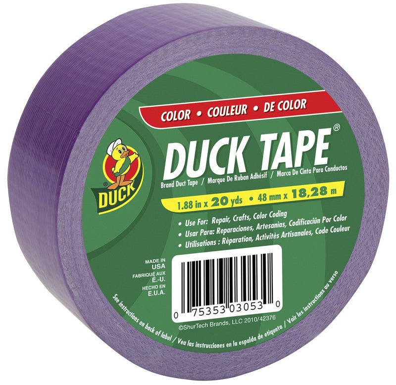 Duck Brand 646811 Purple Color Duct Tape, Purple, 1.88-Inch by 20 Yards, Single Roll - Image 5