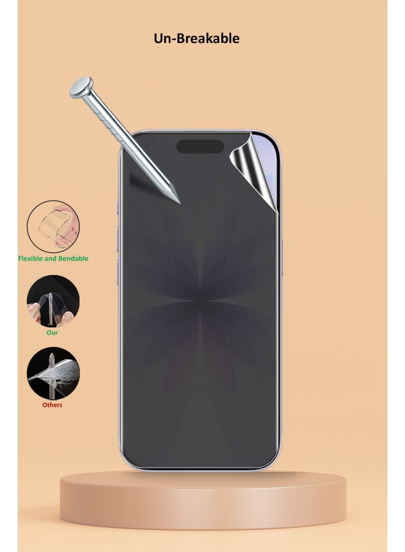 Techie iPhone 17 Screen Protector – Matte Privacy HD Hydrogel Film, Full Coverage, Anti-Scratch, Self-Healing, Smooth Touch, Bubble-Free, Easy Installation (Hoco Series) - Image 2
