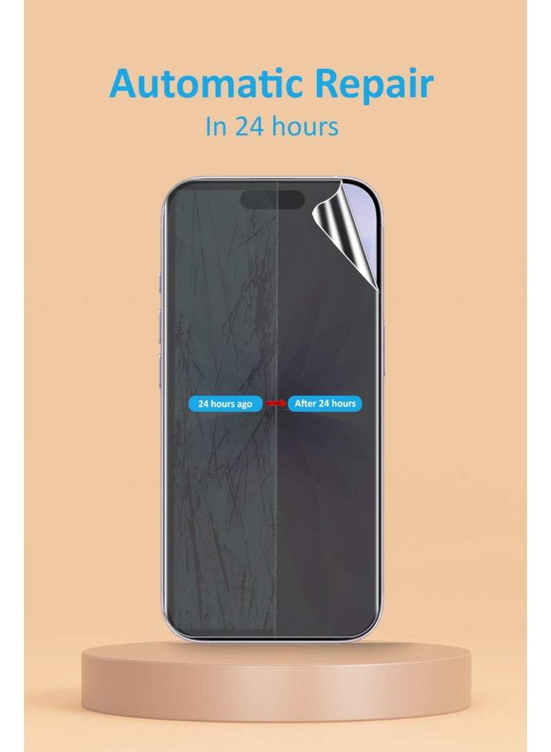 Techie iPhone 17 Screen Protector – Matte Privacy HD Hydrogel Film, Full Coverage, Anti-Scratch, Self-Healing, Smooth Touch, Bubble-Free, Easy Installation (Hoco Series) - Image 4
