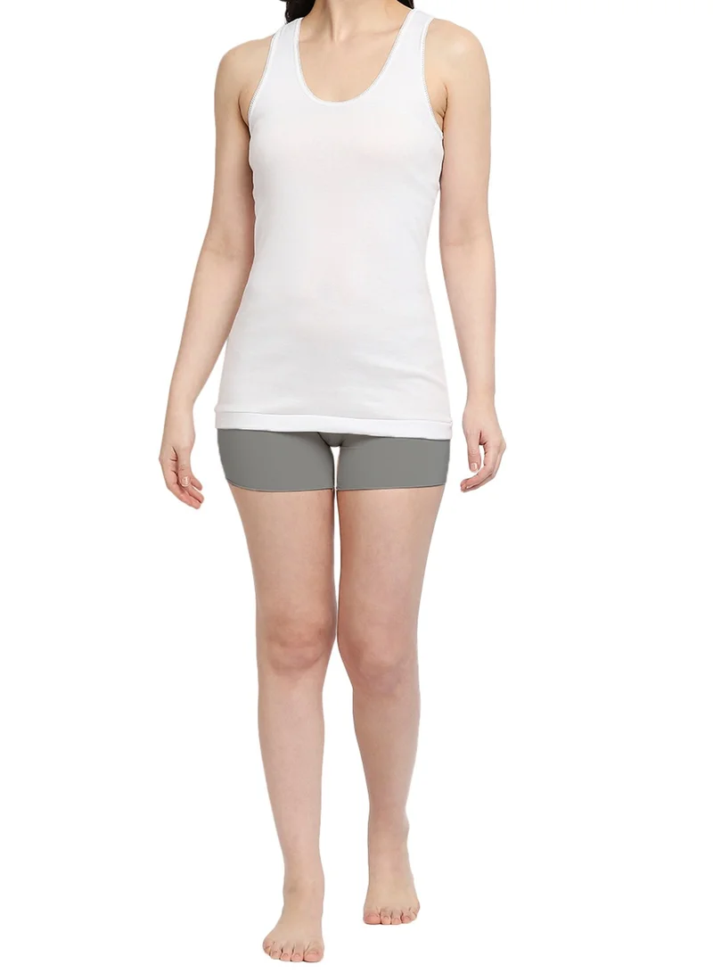 BYC GIRLS COTTON VEST - WHITE