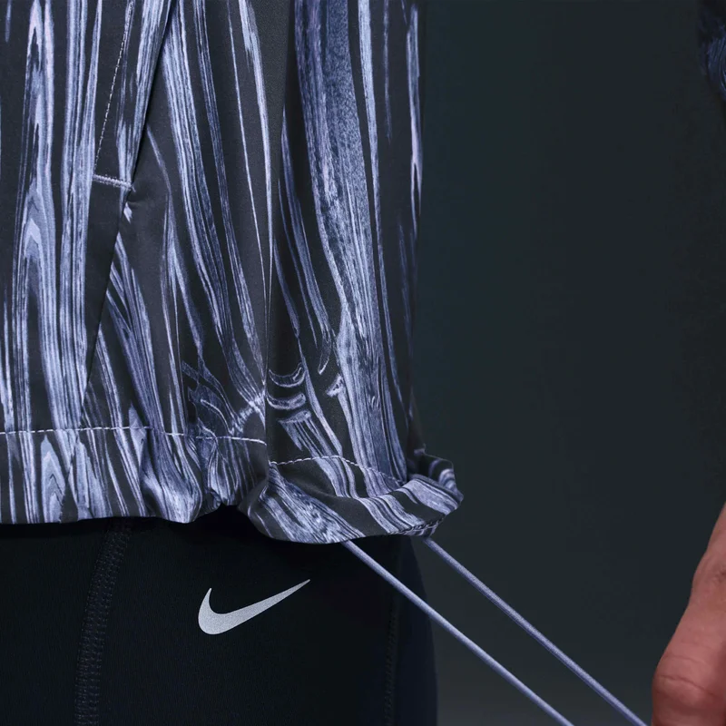 Nike Blue Women's Swift Repel UV Printed Running Jacket for Women | Best Price UAE