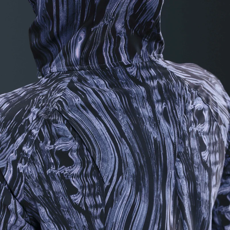 Nike Blue Women's Swift Repel UV Printed Running Jacket for Women | Best Price UAE