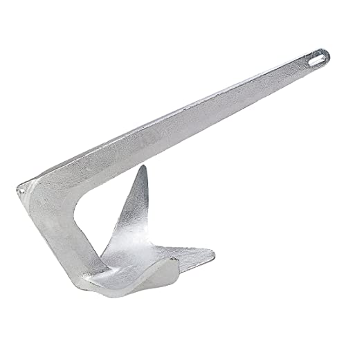 Lewmar Galvanized Steel Claw Anchor 2.2 lbs. for Boats 13'-20', Bruce-Style Claw for Quick Setting, Bow Roller Compatible - 2020202241 - Image 1