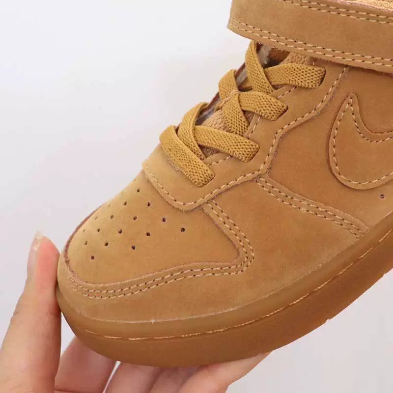 2024 White Shoes Children'S Velcro Workwear Low-Top Board Shoes Non-Slip Casual All-Match Children'S Shoes Board Shoes For Boys And Girls - Image 1