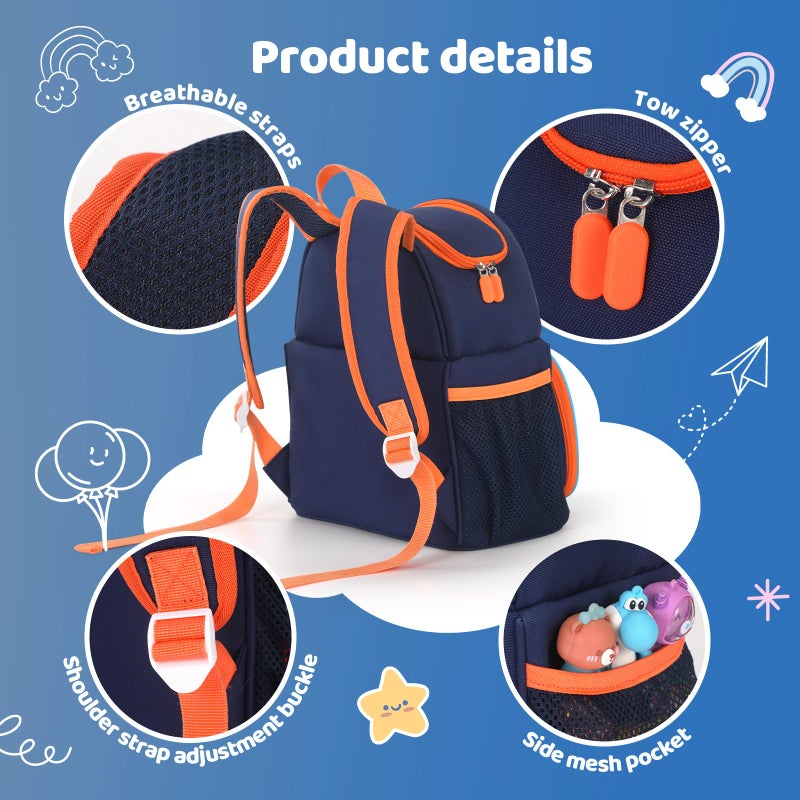 OUKNAK Storage Backpack for Toniebox  Carrying Bag for Toniebox 2 Audio Player Starter Set and Tonie Figurines & Headphone (Dark blue) - Image 5