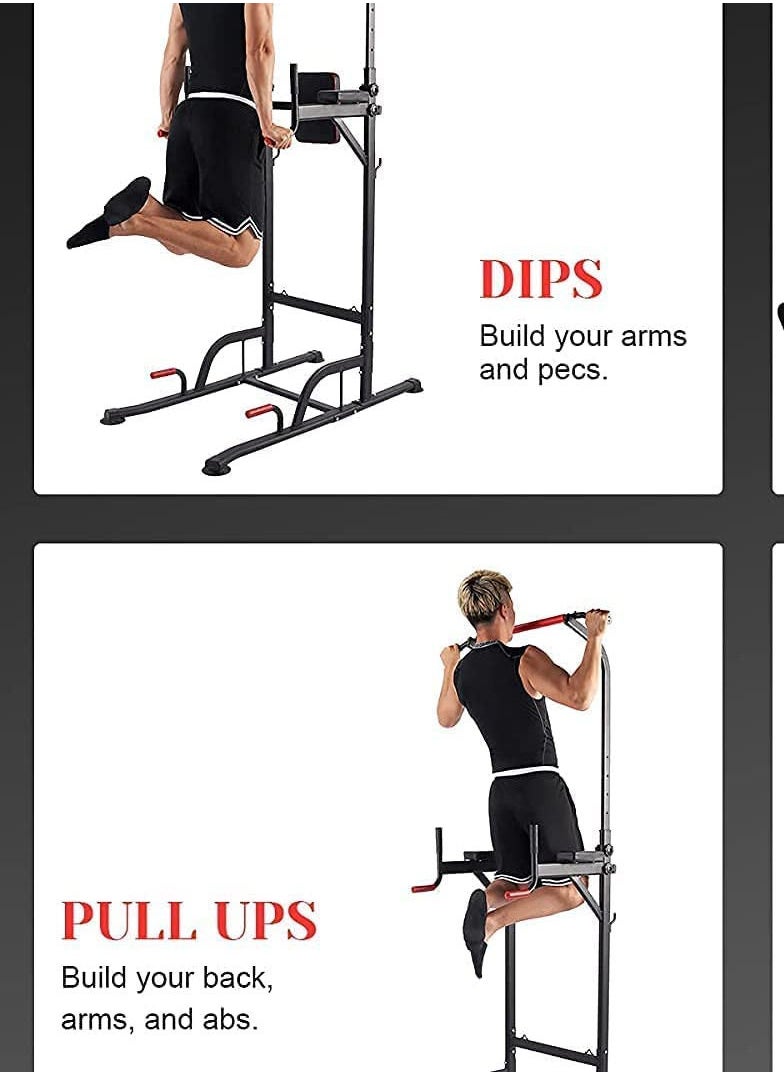 Max Strength Strength® Power Tower Multi-Function Pull Up Rack & Dip Station Abs Dip Station  - Image 5
