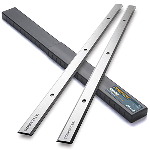 POWERTEC 12-1/2 Inch Planer Blades for Porter Cable PC305TP Planer, Replacement for PC22562 Planer Knives, Set of 2 (128036) - Image 1