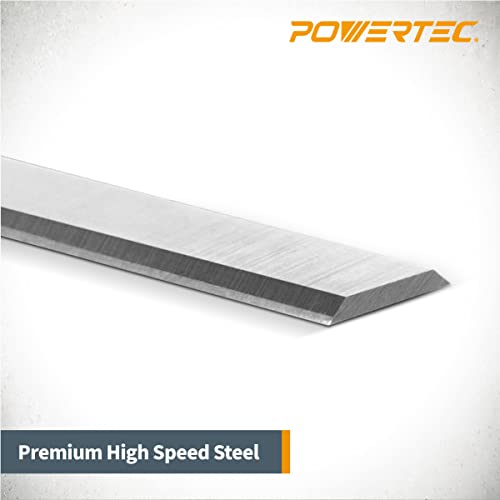 POWERTEC 12-1/2 Inch Planer Blades for Porter Cable PC305TP Planer, Replacement for PC22562 Planer Knives, Set of 2 (128036) - Image 3