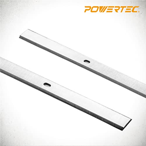 POWERTEC 12-1/2 Inch Planer Blades for Porter Cable PC305TP Planer, Replacement for PC22562 Planer Knives, Set of 2 (128036) - Image 2