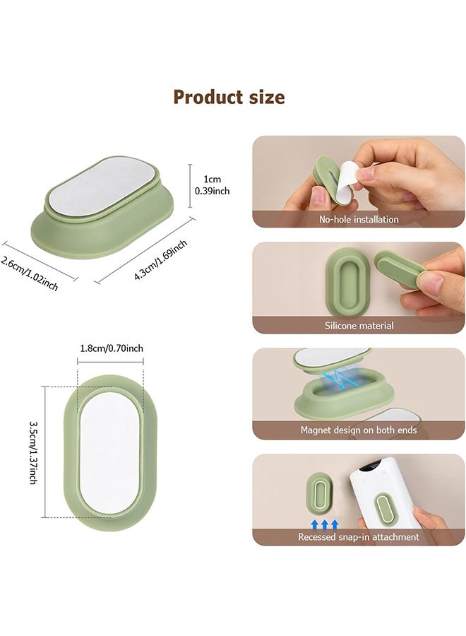 اتش واي حامل التحكم عن بعد المثبت على الحائط المغناطيسي متعدد الألوان - مجموعة من 4 منظمات ذاتية اللصق لمكيف الهواء وأجهزة التحكم عن بعد للتلفزيون ، تخزين العلبة للتلفزيون الخلفي - Image 3
