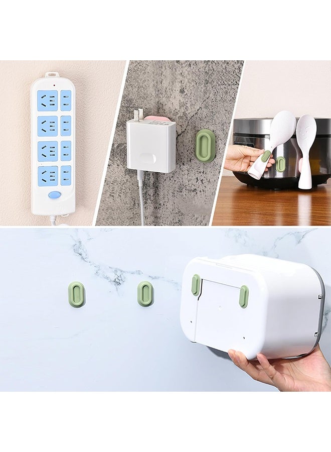 اتش واي حامل التحكم عن بعد المثبت على الحائط المغناطيسي متعدد الألوان - مجموعة من 4 منظمات ذاتية اللصق لمكيف الهواء وأجهزة التحكم عن بعد للتلفزيون ، تخزين العلبة للتلفزيون الخلفي - Image 5