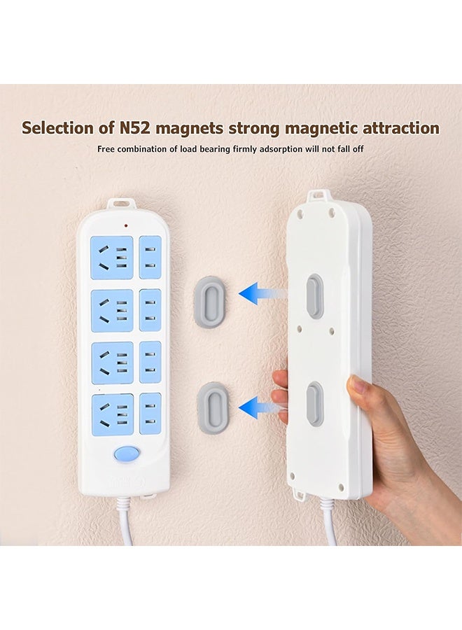 اتش واي حامل التحكم عن بعد المثبت على الحائط المغناطيسي متعدد الألوان - مجموعة من 4 منظمات ذاتية اللصق لمكيف الهواء وأجهزة التحكم عن بعد للتلفزيون ، تخزين العلبة للتلفزيون الخلفي - Image 4