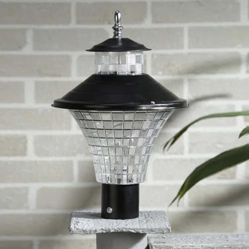 SINOMAN Metal and Polycarbonate Main Gate Light for Outdoor Pillars Durable Waterproof Post Lamp for Garden, Driveway, Entrance, Driveway,Pathway, Lawn and Fence Columns (Without Bulb) - Image 3
