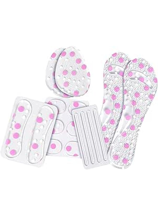 Colorful Shock Absorbing Insoles For Women Sandals Non Slip Heel Cushion Pads - Image 1