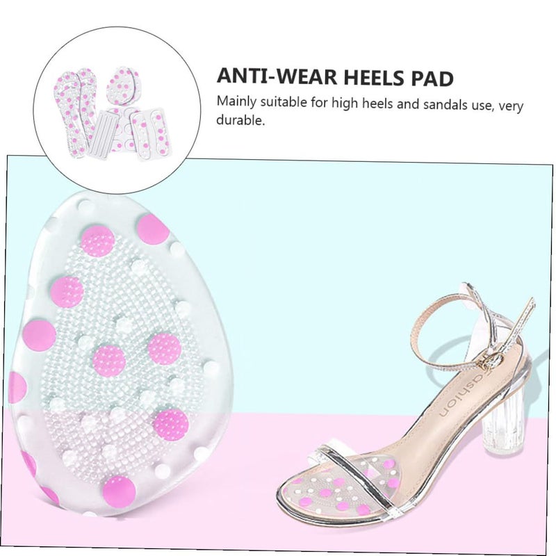 Colorful Shock Absorbing Insoles For Women Sandals Non Slip Heel Cushion Pads - Image 4