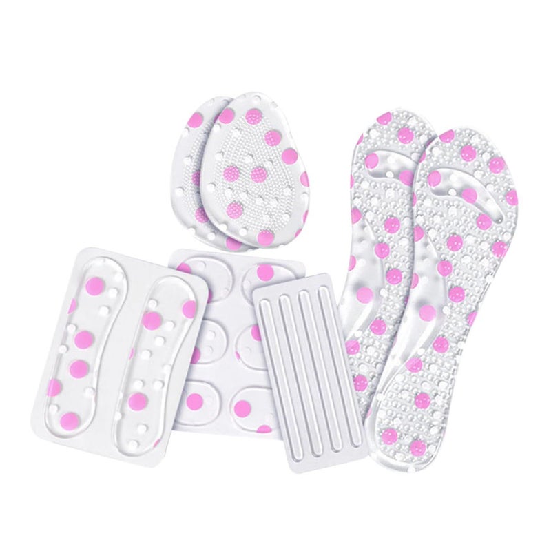 Colorful Shock Absorbing Insoles For Women Sandals Non Slip Heel Cushion Pads - Image 2