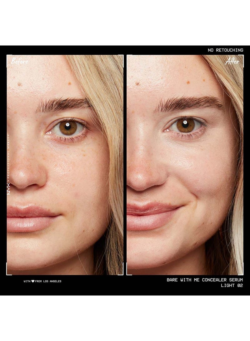 NYX PROFESSIONAL MAKEUP Bare With Me Serum And Calm Concealer Light - Image 5