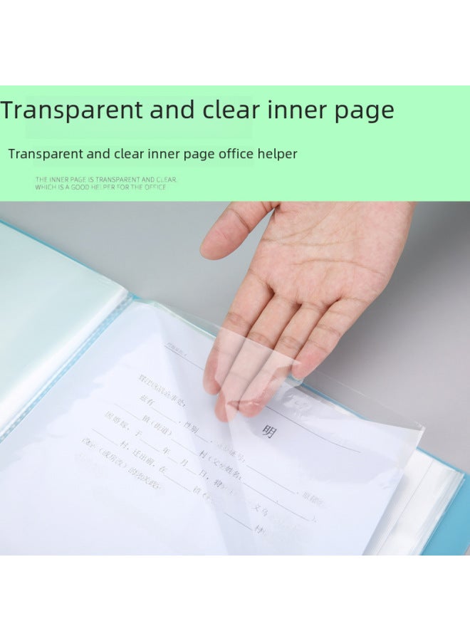 A4 Data Book Transparent Multi-layer Loose-leaf Folder Pp Student Certificate Test Paper Storage Book File Pregnancy Test Score Folder - Image 4