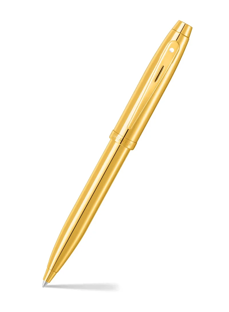 Sheaffer Sheaffer® 100 9372 Glossy PVD Gold Ballpoint Pen With PVD Gold Trim