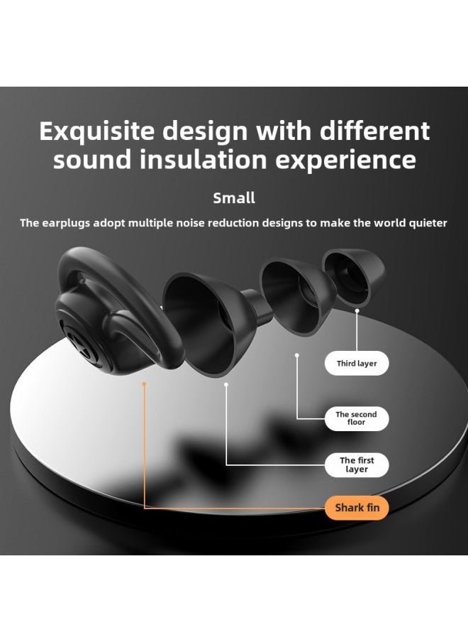 Swimming Earplugs Sleeping Silencer Earplugs Professional Anti-snore Noise Reduction Earplugs Dormitory Anti-noise Mute Earplugs Cross-border-Color:Green (color Box + Storage Box)