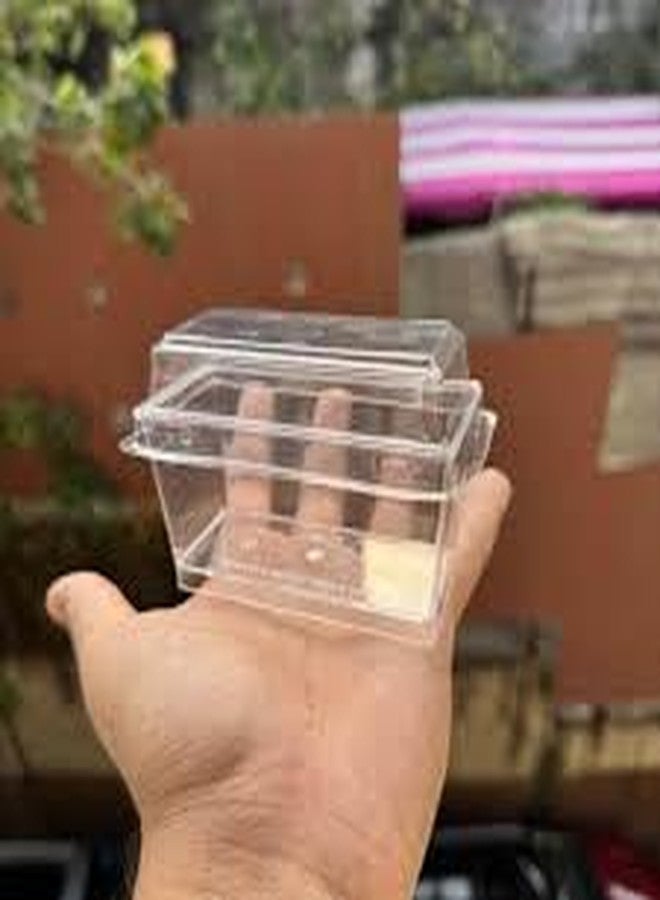 CHOCO DECOR Clear Plastic Rectangular Storage Box with Lid – 9cm x 4cm Transparent Multipurpose Container for Beads, Screws, Crafts, Small Parts, Jewelry, Office & Lab Use (10 Pcs) - Image 4