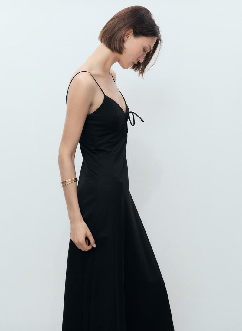 MANGO Satin Midi Dress  - Image 3