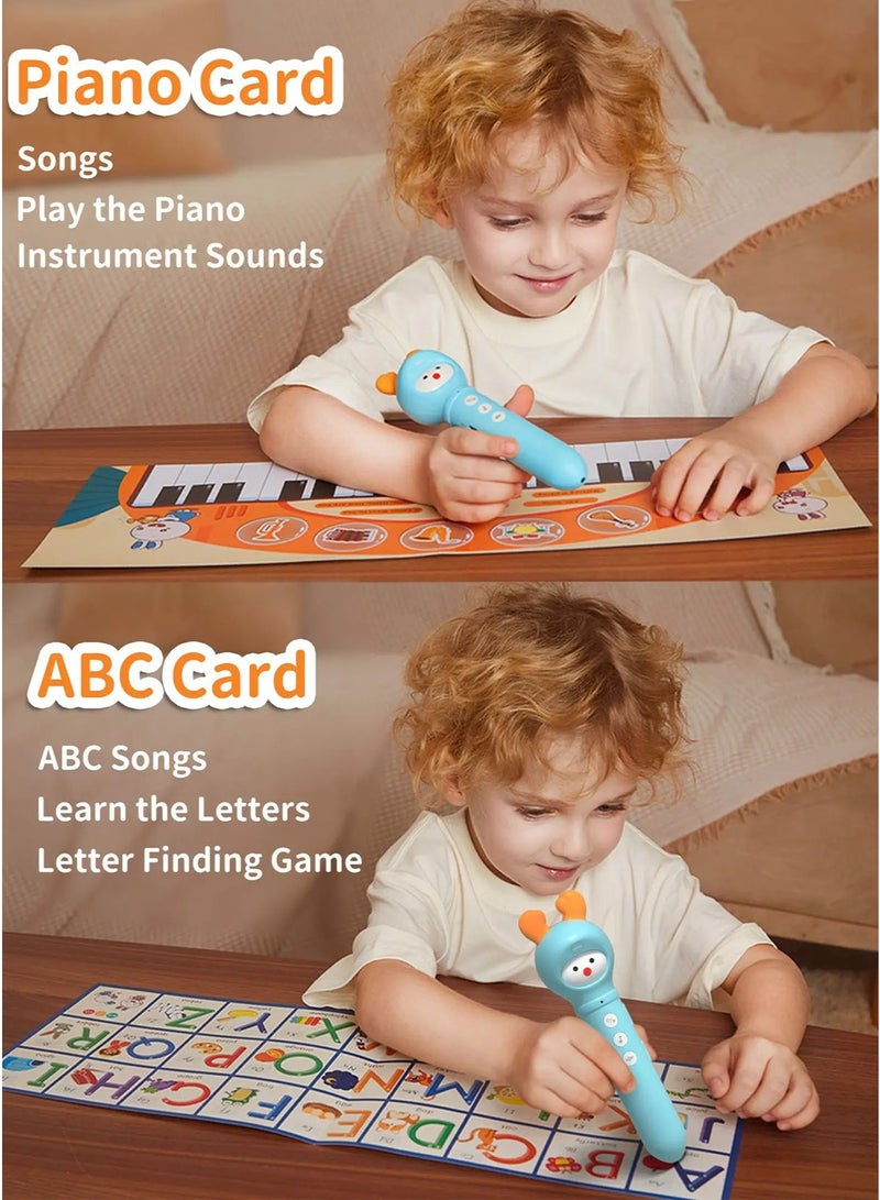 alilo Interactive Reading Pen Set for Kids 3-6 Years Smart Talking Flash Cards Educational Learning Toy with Reading Pen 3 Mother Goose Nursery Rhyme Books 100 Flash Cards 540 Recording Stickers Alphabet Piano Card Stories Lullabies Music Sound Effects Rechargeable Type-C Early English Learning Gift - Image 4